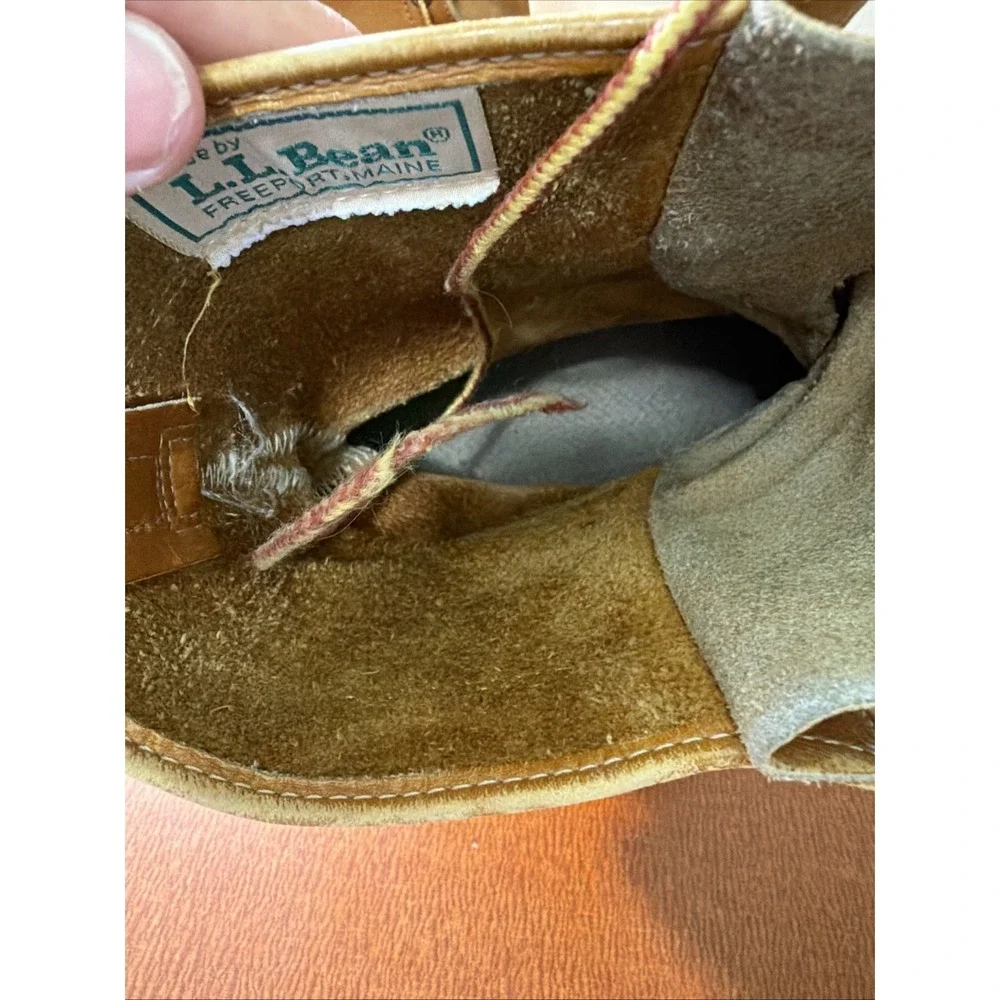 Vtg LL Bean Duck Boots Soze 12 Old Tags Mid Calf USA